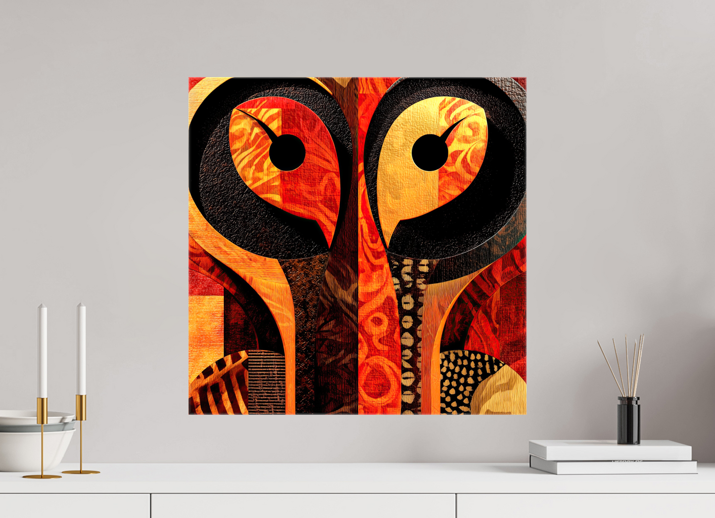 20 x 20″, Glossy Canvas Abstract Cutout 3