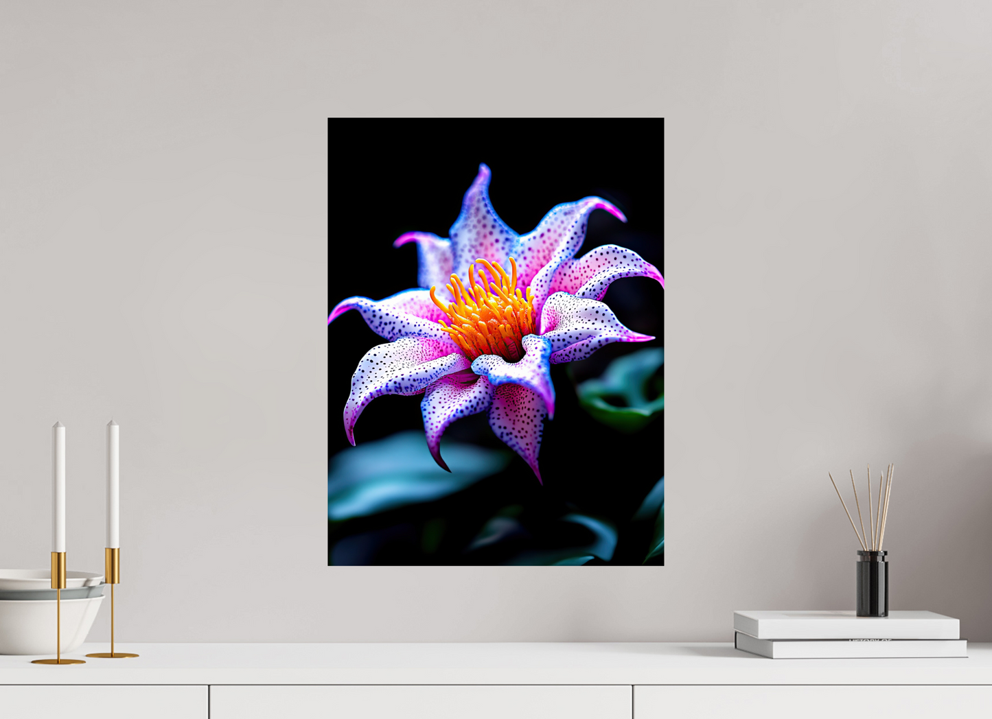 15 x 20″, Fine Art Print On Aluminum Dibond Cotton Candy Flower