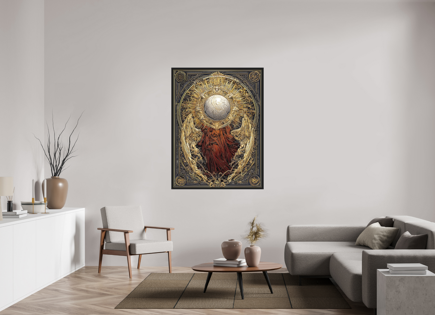 42 x 56″, Photo Print on Aluminum Backing with boarder Abstract Angel