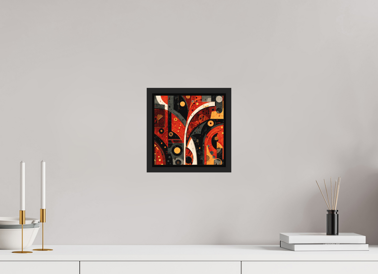 8 x 8″, Photo Print on Aluminum Backing with boarder Abstract Chaos