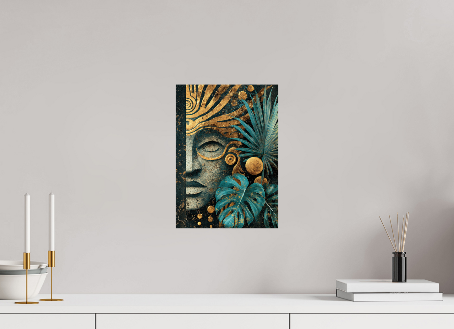 10 x 14″, Fine Art Print On Aluminum Dibond Ancient Face 2