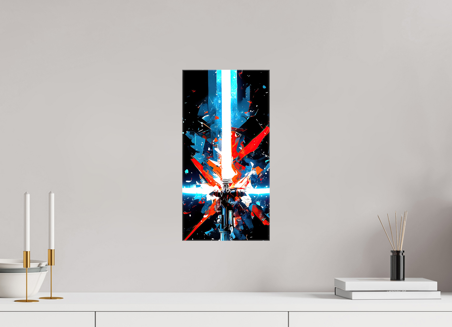 8 x 16″, Glossy Canvas Freedom Lightsaber