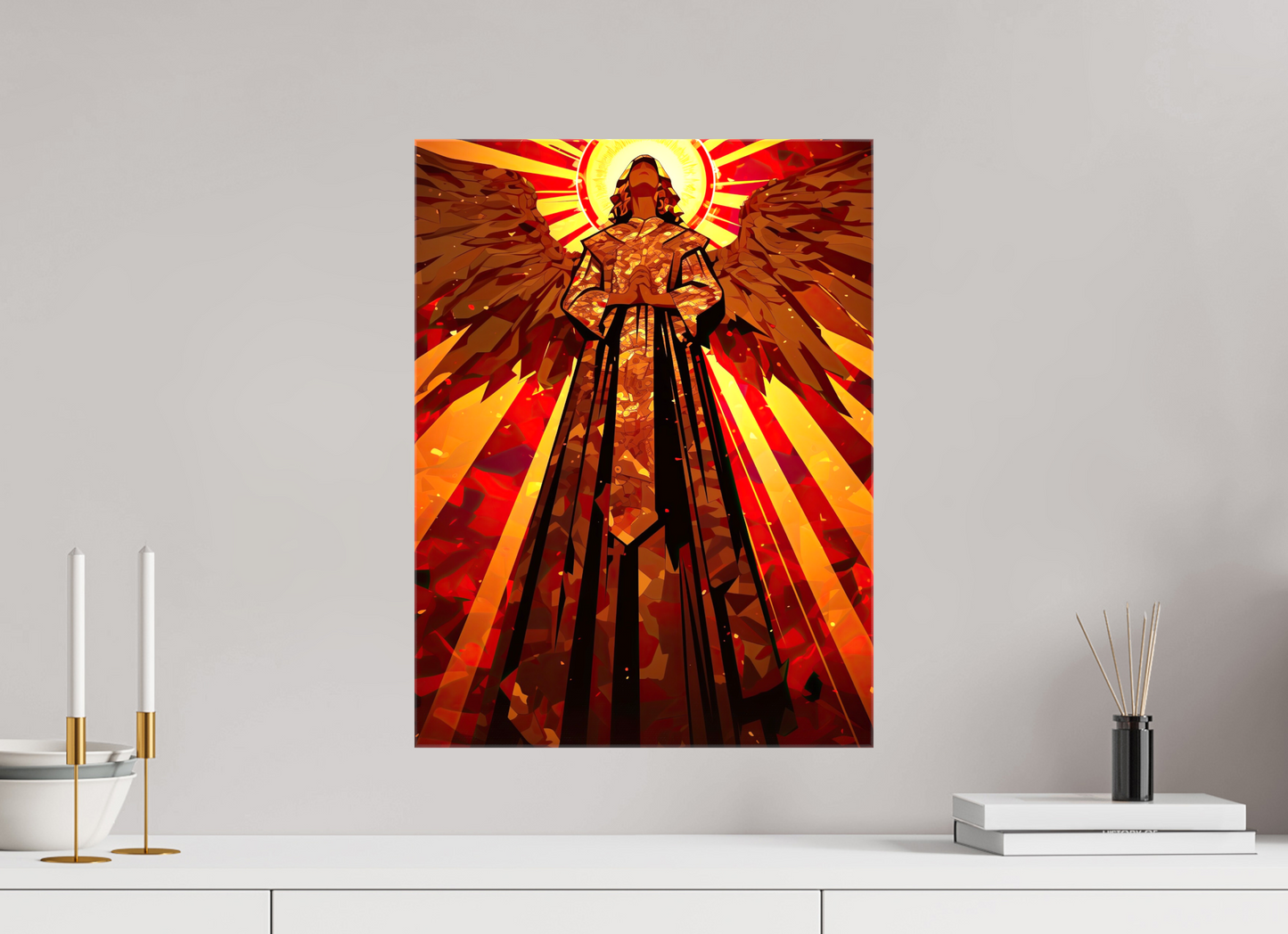 15 x 20″, Glossy Canvas Angel