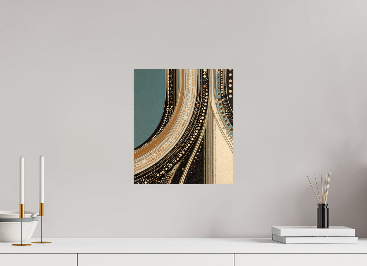 12 x 13.9″, Fine Art Print On Aluminum Dibond Flow