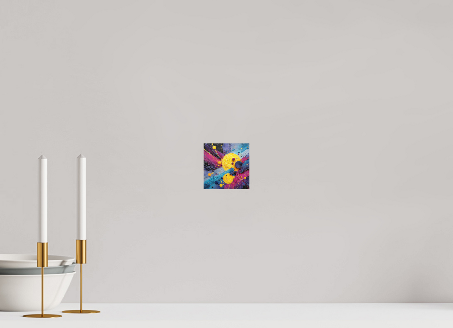 4 x 4″, Photo Print on Aluminum Backing Color Blast
