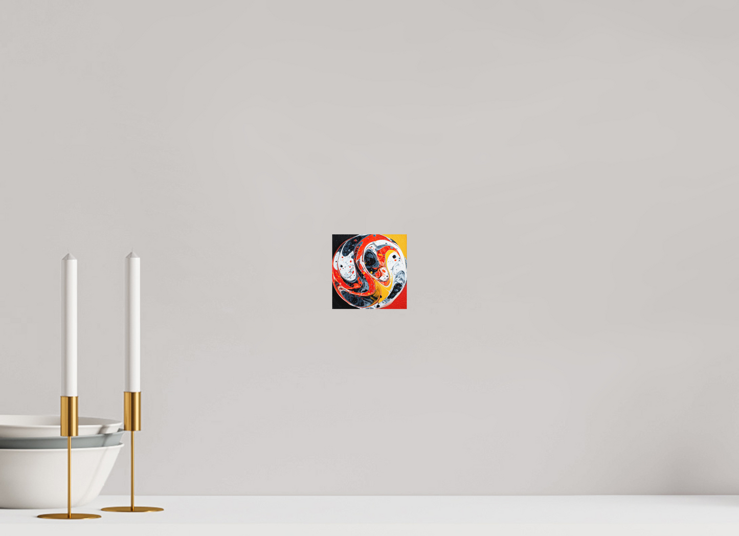 4 x 4″, Photo Print on Aluminum Backing Marble