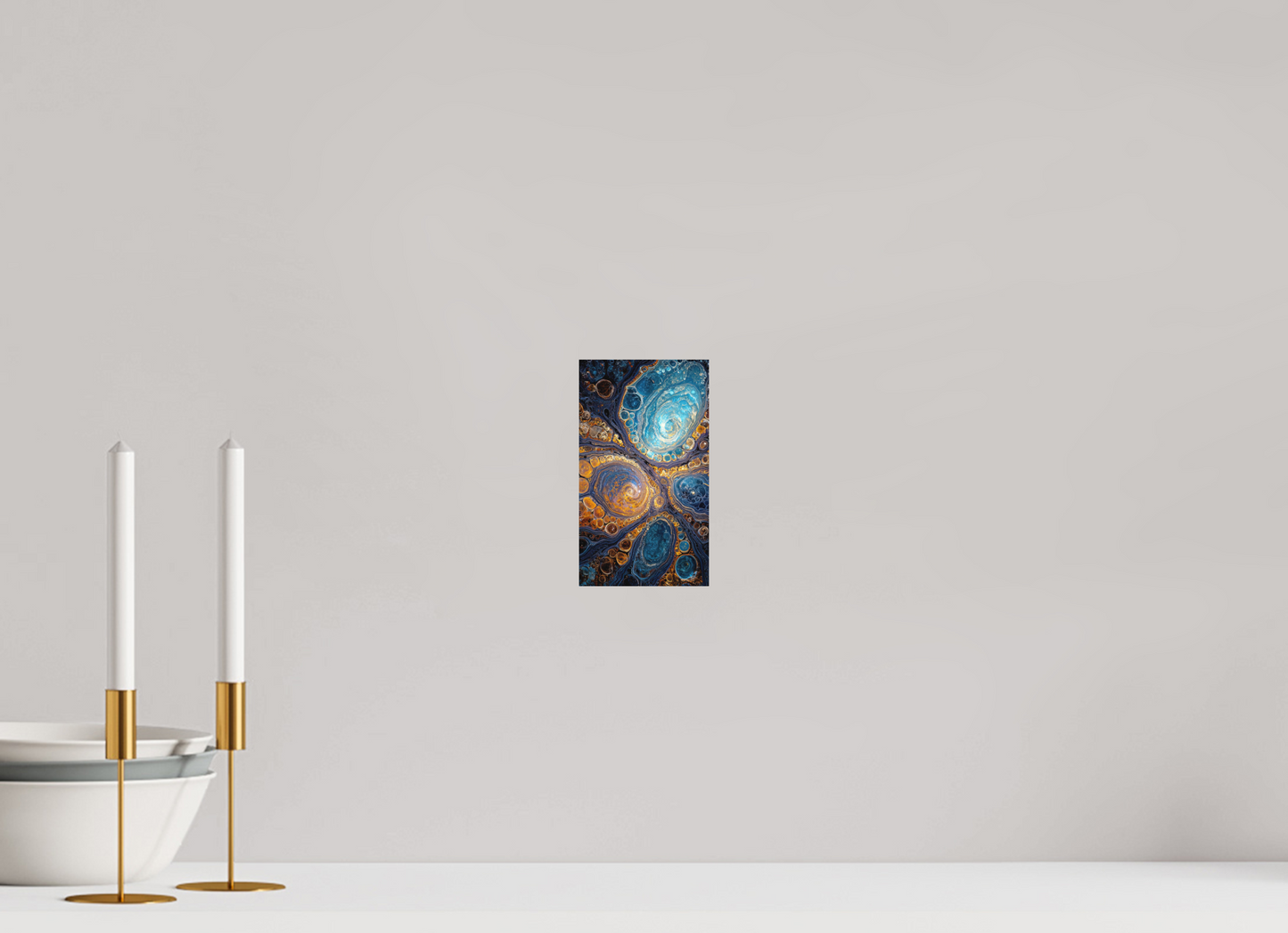 4 x 7″, Photo Print on Aluminum Backing Abstract Geode
