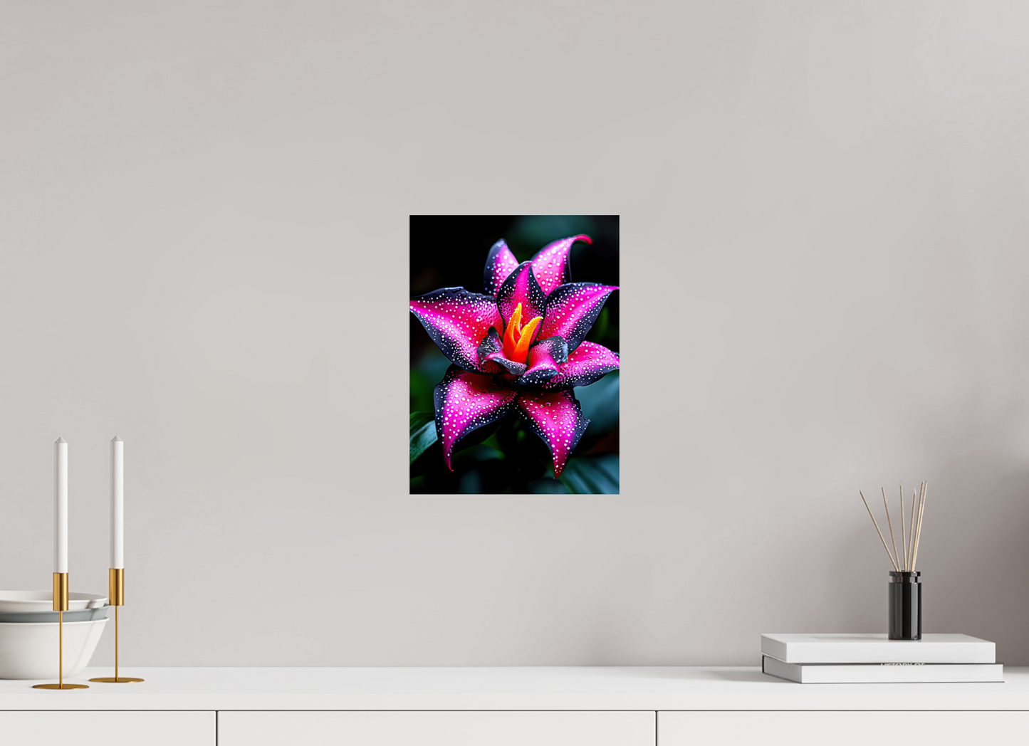 9 x 12″, Fine Art Print On Aluminum Dibond Pink Poison Flower