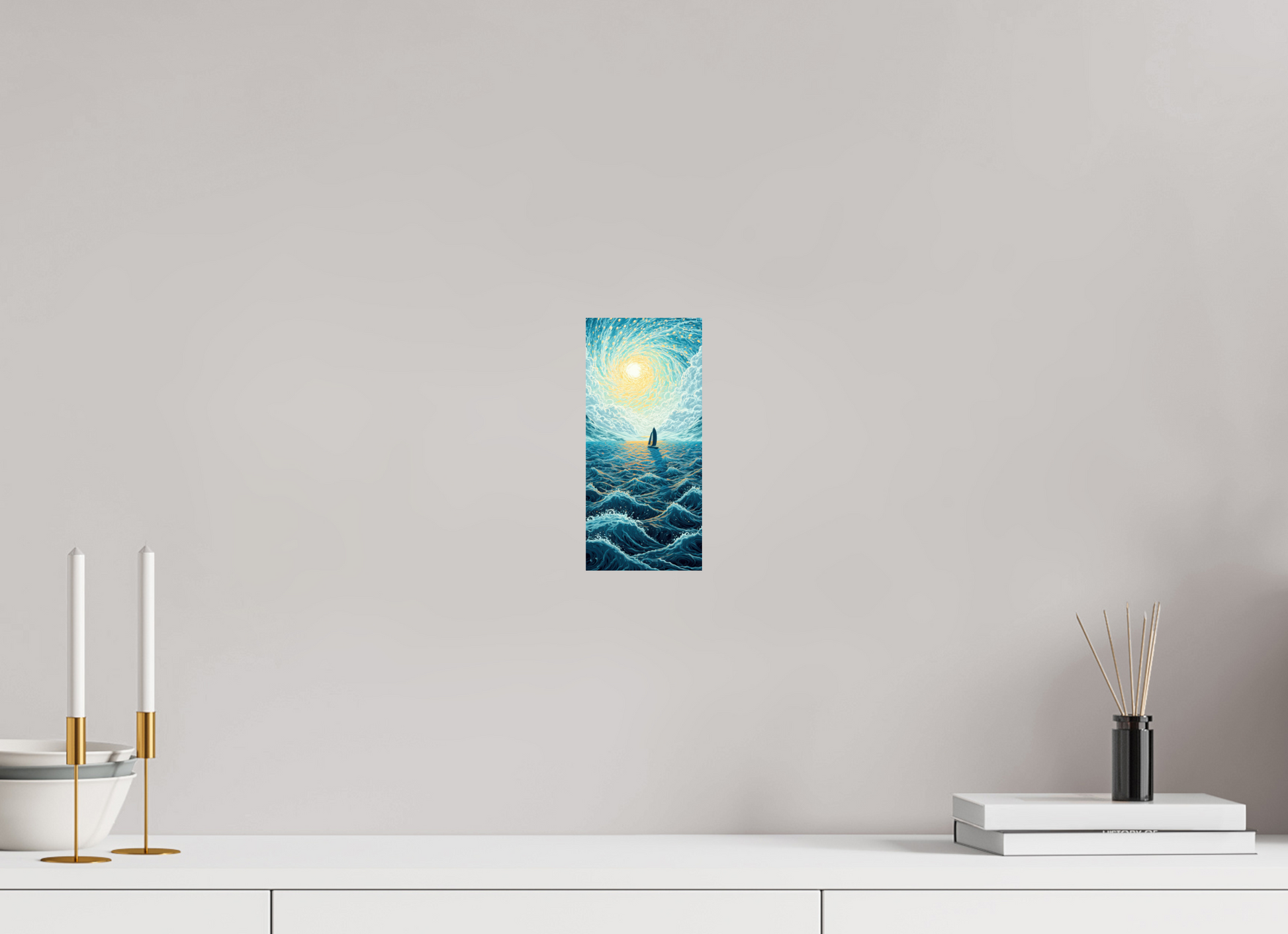 4 x 8.7″, Fine Art Print On Aluminum Dibond Sail to the Sun