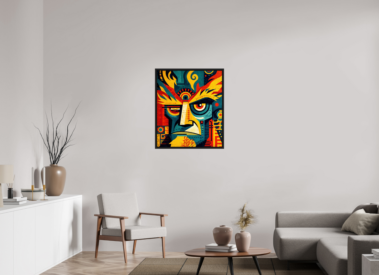 28 x 32.8″, Fine Art Print on Aluminum Dibond with Boarder Urban Tribal