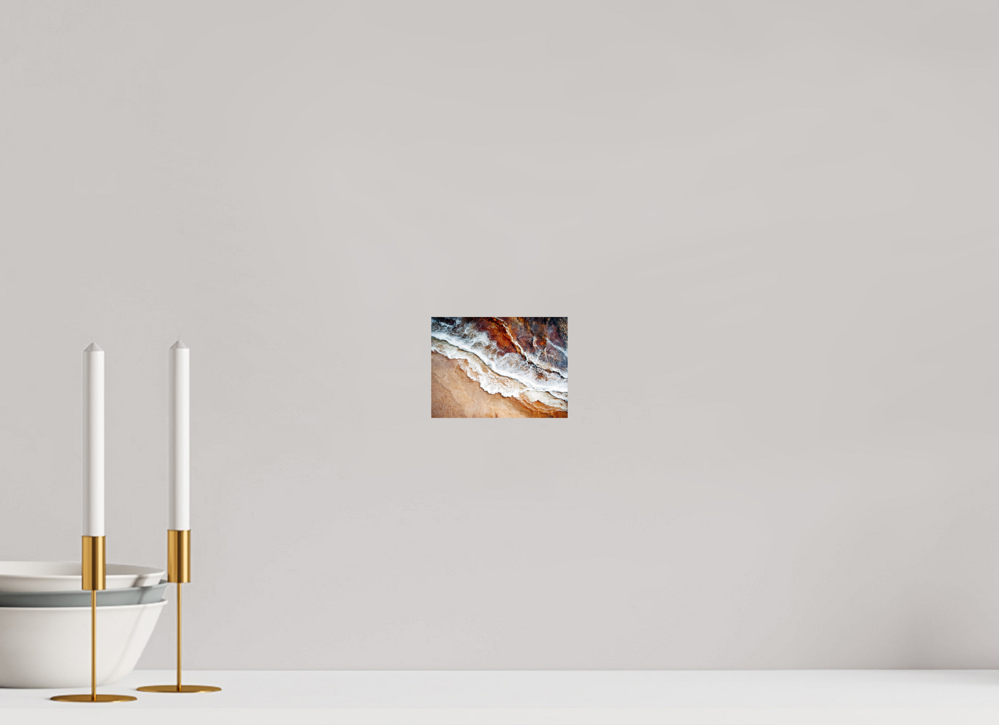 5.4 x 4″, Fine Art Print On Aluminum Dibond Desert Water