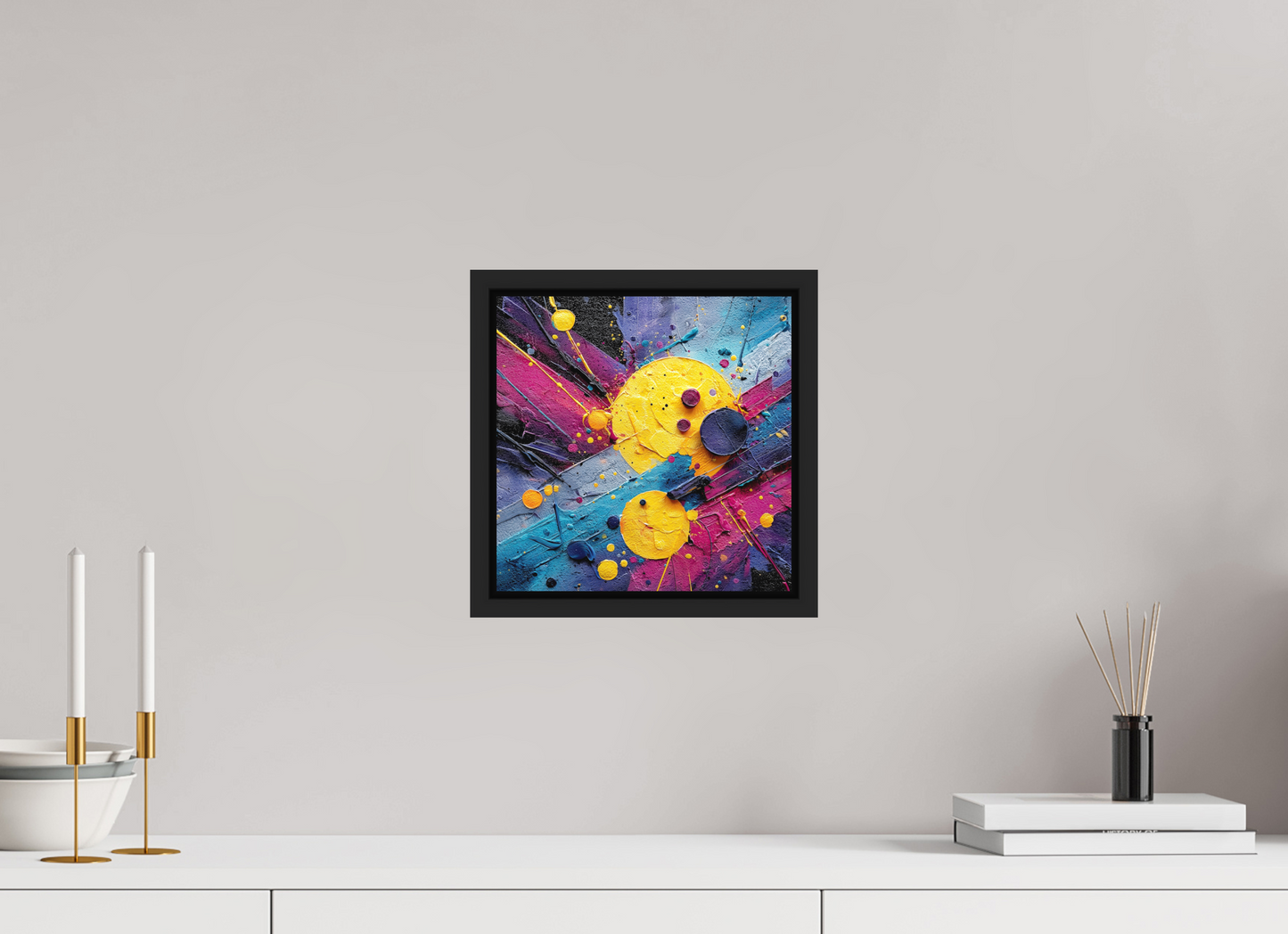 10 x 10″, Photo Print on Aluminum Backing with boarder Color Blast