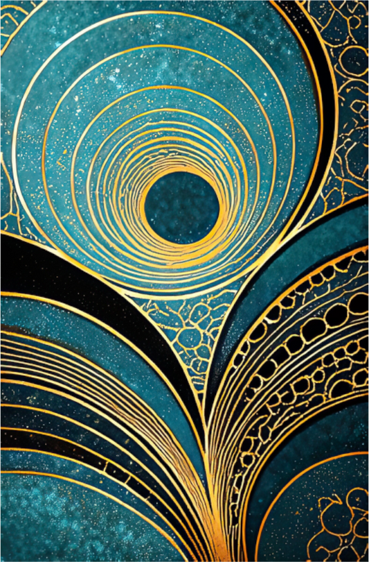 Main image Art Deco Teal 1
