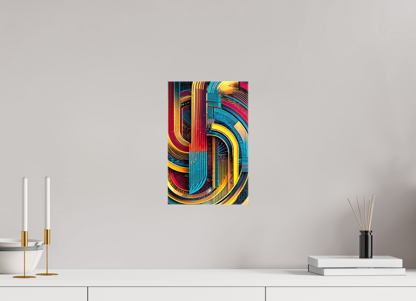 8 x 12.4″, Glossy Canvas Abstract Jazz 2
