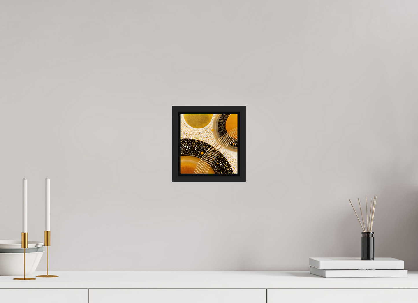 6 x 6.2″, Fine Art Print on Aluminum Dibond with Boarder Gold Embryo