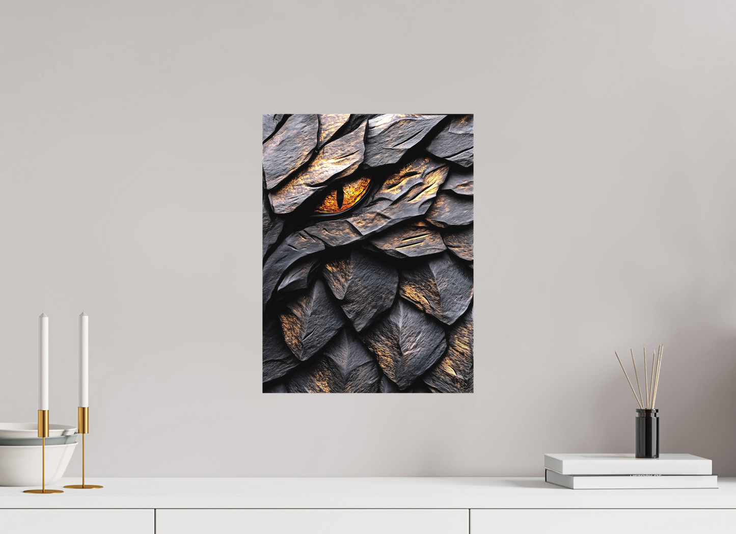 12 x 16″, Textile on Canvas Wooden Eagle