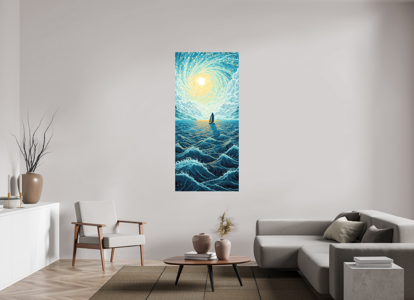 31 x 67.8″, Photo Print on Aluminum Backing Sail to the Sun
