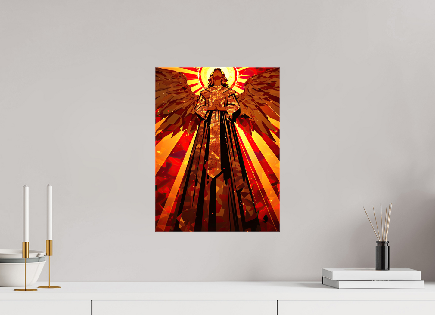 12 x 16″, Glossy Canvas Angel