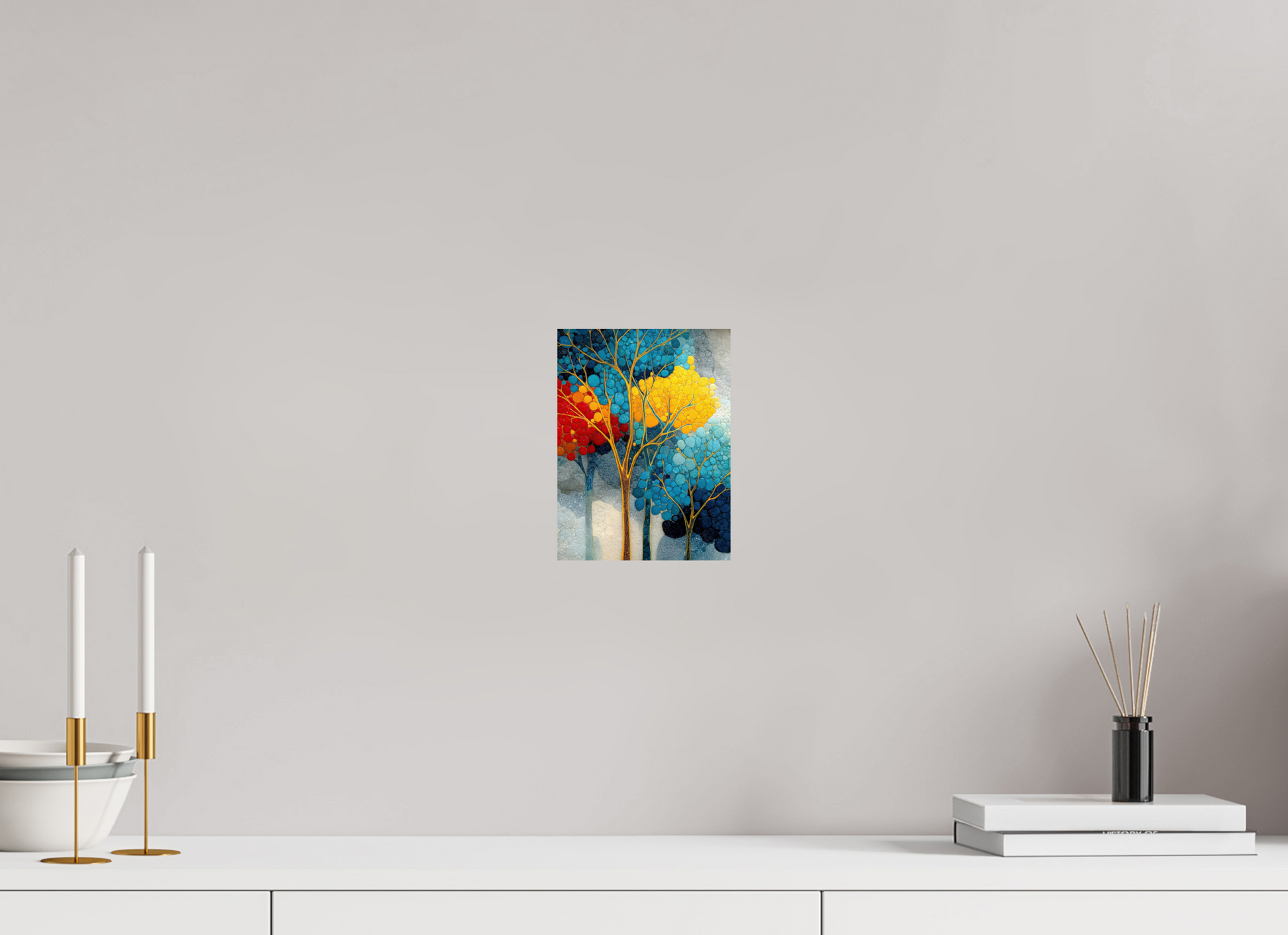 6 x 8″, Fine Art Print On Aluminum Dibond City Trees