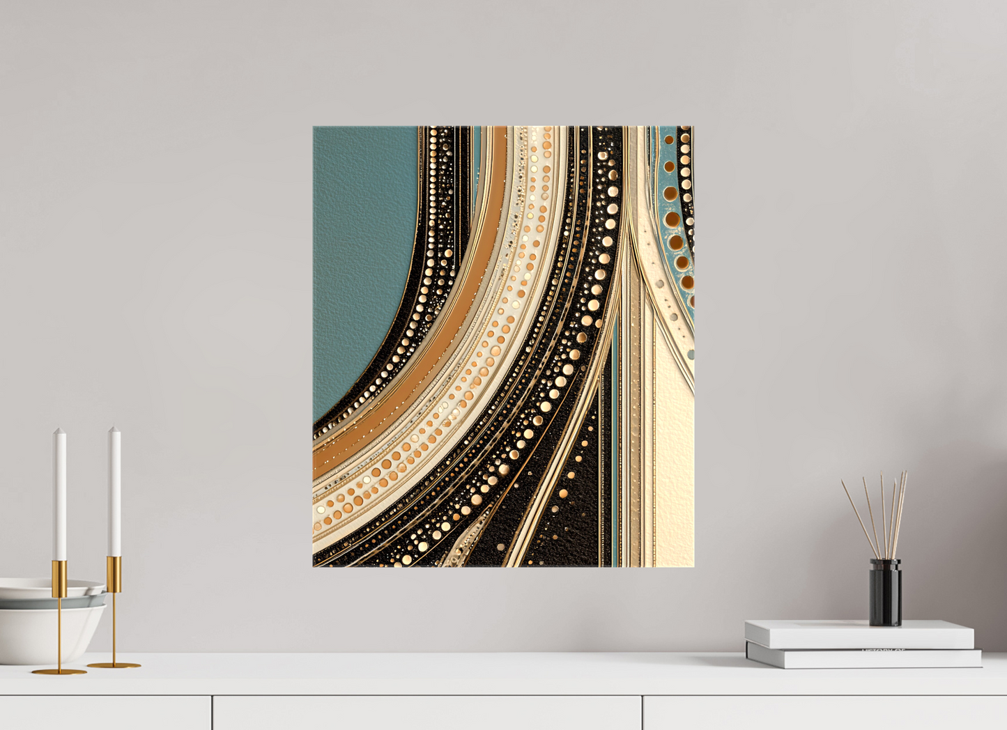 16 x 18.5″, Glossy Canvas Flow