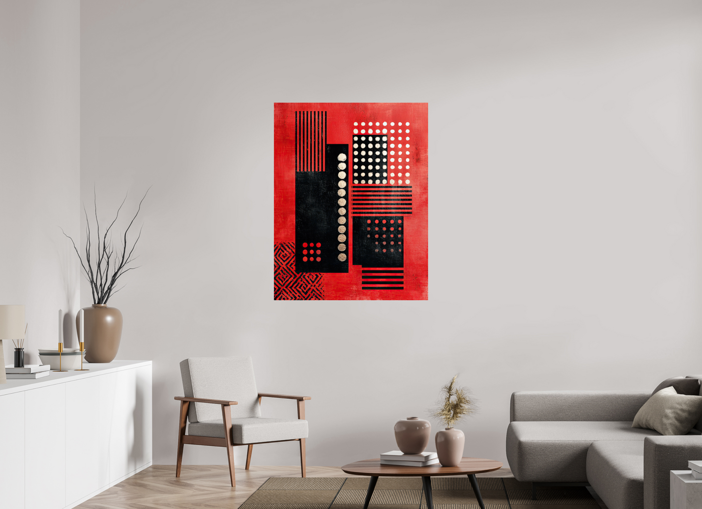 36 x 46.1″, Fine Art Print On Aluminum Dibond Abstract Barcode