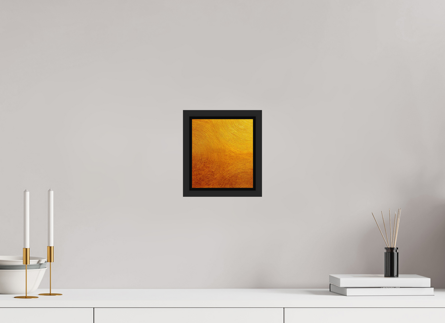 6 x 6.7″, Fine Art Print on Aluminum Dibond with Boarder Desert Circles