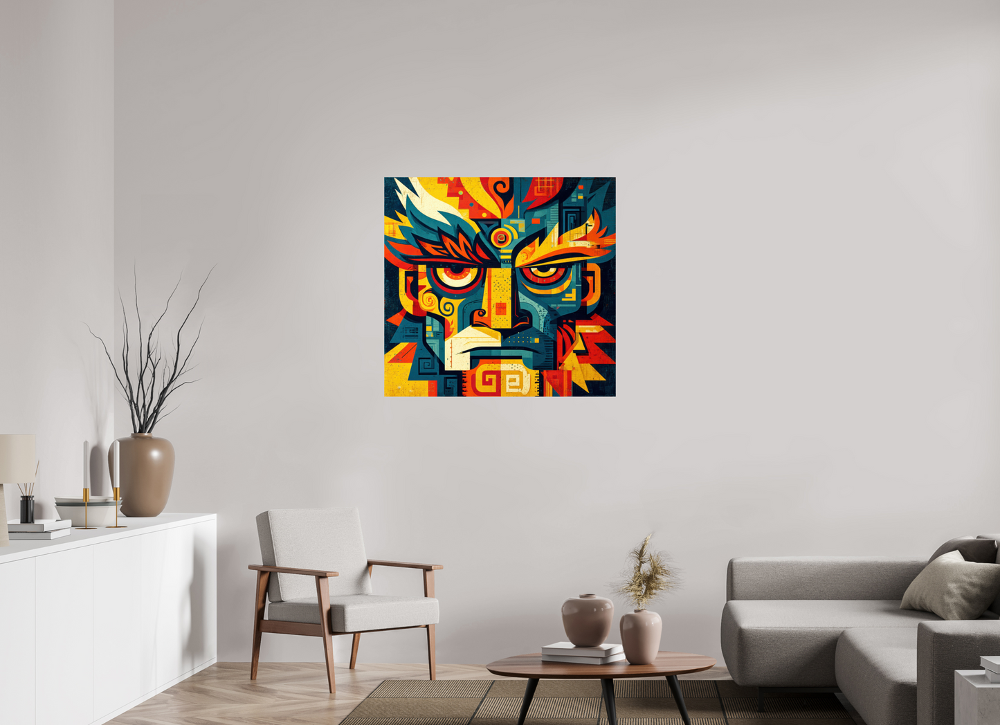 38 x 36″, Fine Art Print On Aluminum Dibond Urban Tribal 3