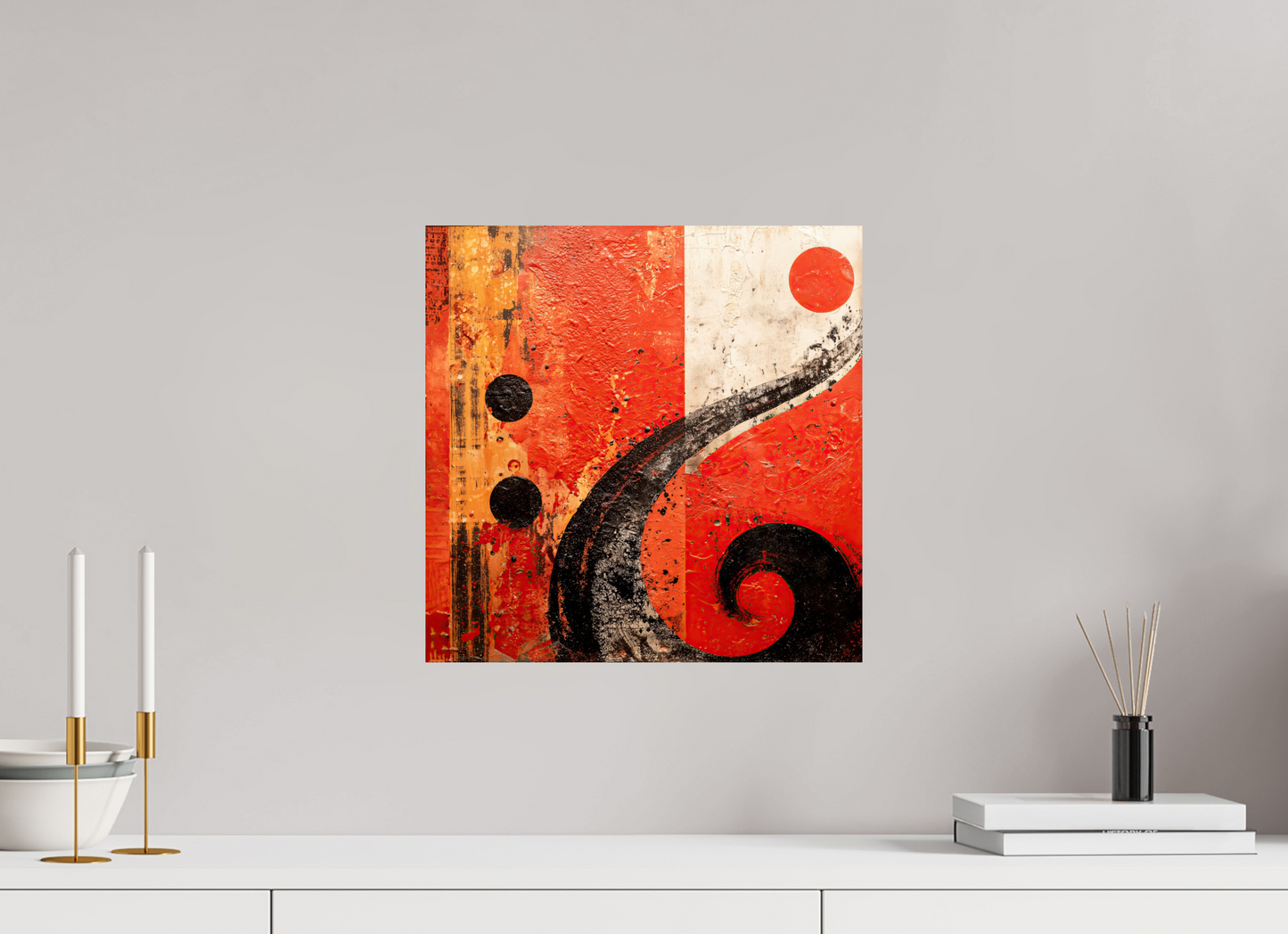 15 x 15″, Fine Art Print On Aluminum Dibond Abstract Musical Note