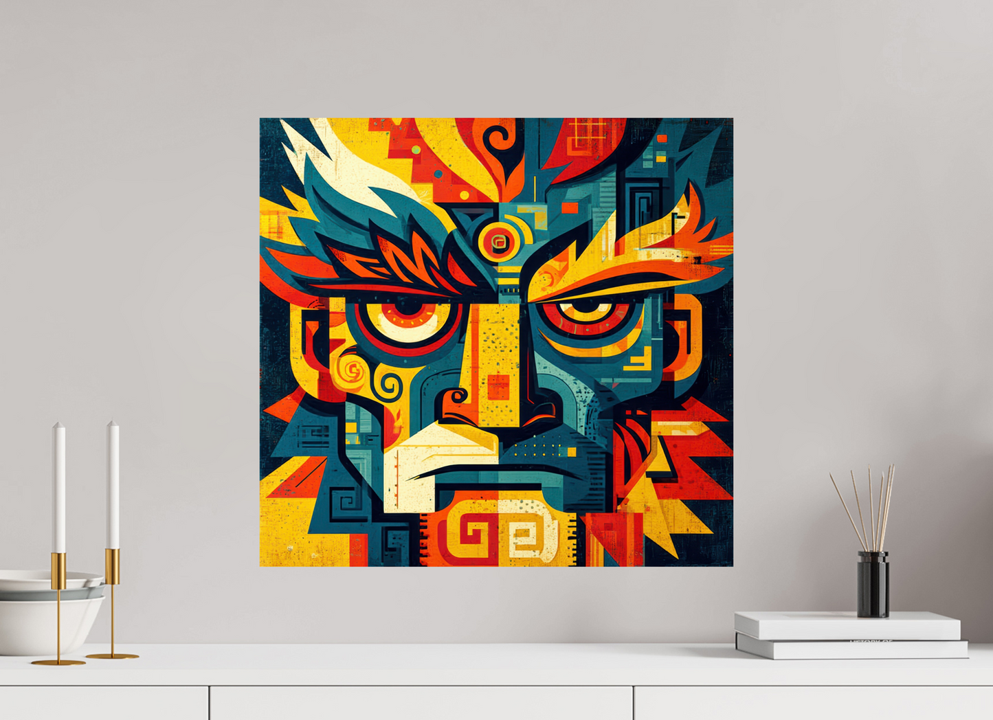 21.1 x 20″, Fine Art Print On Aluminum Dibond Urban Tribal 3