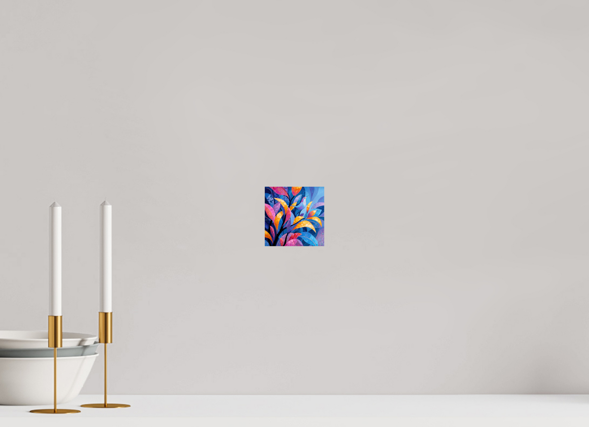 4 x 4″, Fine Art Print On Aluminum Dibond Tropical Bird