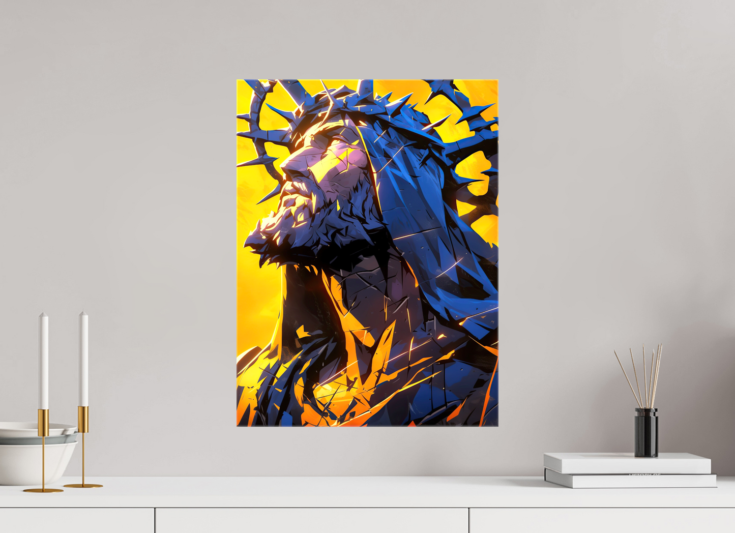 15 x 20″, Glossy Canvas Jesus
