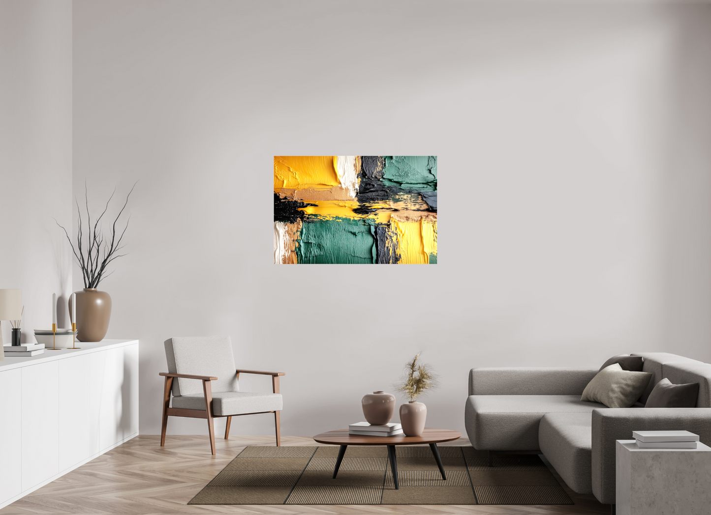 46.9 x 31″, Glossy Canvas Lux Camo