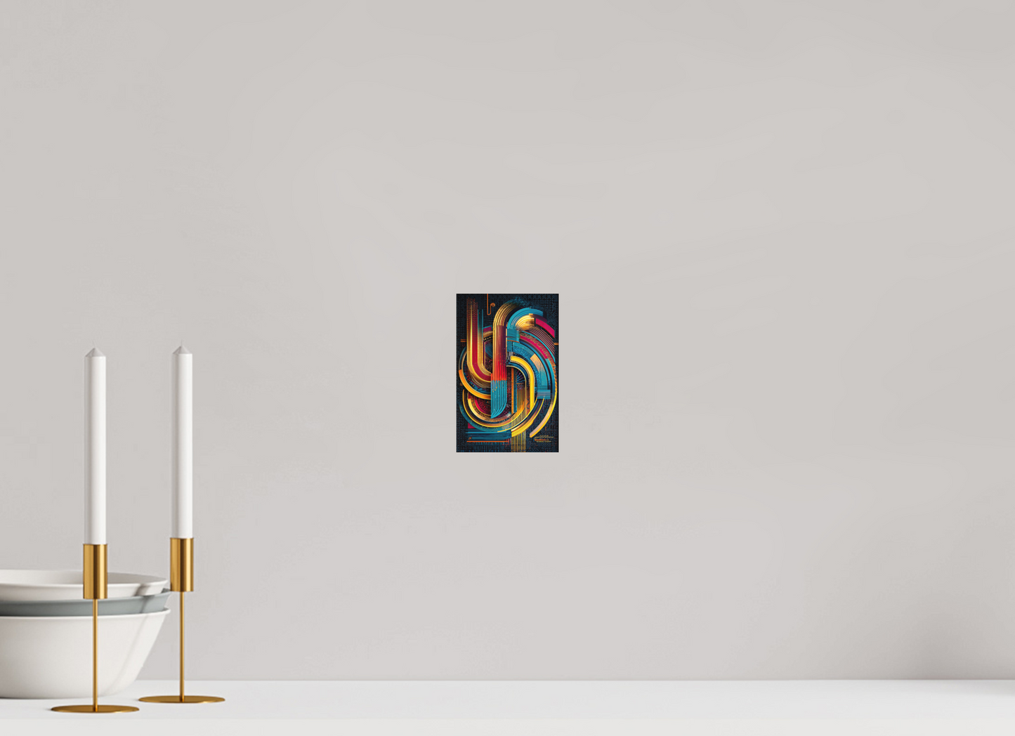 4 x 6.2″, Photo Print on Aluminum Backing Abstract Jazz 2