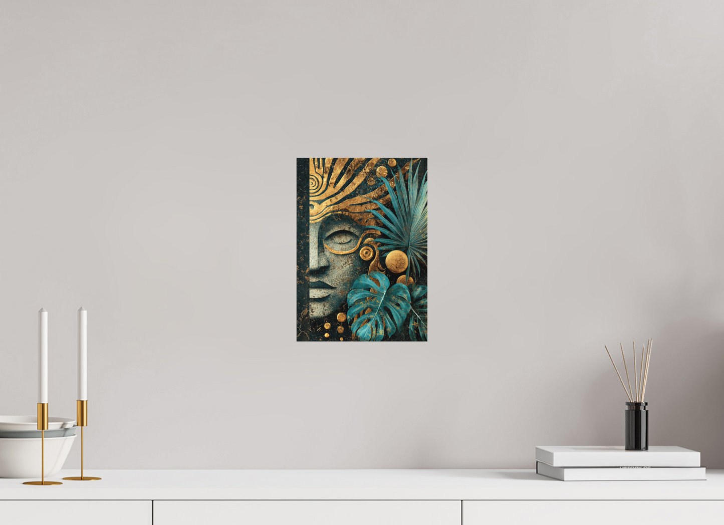 8 x 11.2″, Photo Print on Aluminum Backing Ancient Face 2