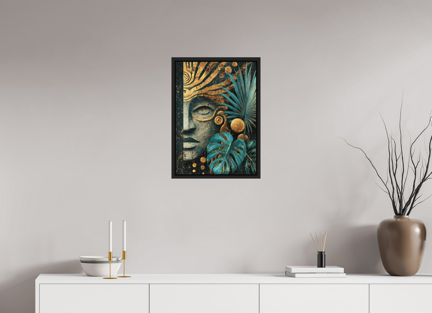 16 x 22.4″, Photo Print on Aluminum Backing with boarder Ancient Face 2