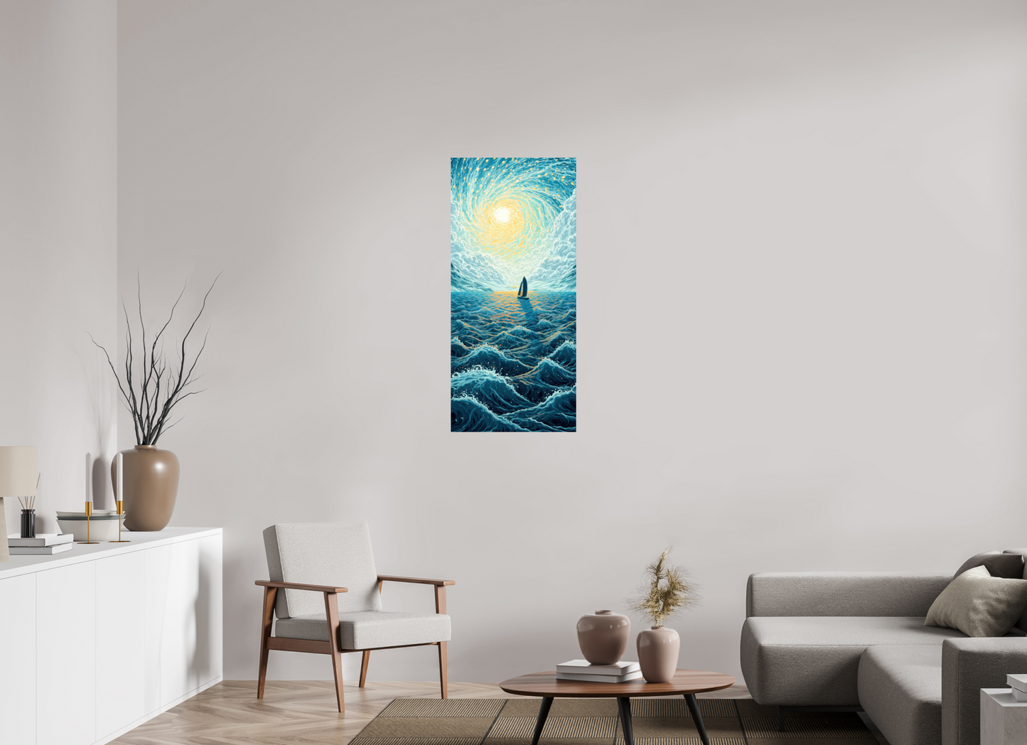 20 x 43.8″, Fine Art Print On Aluminum Dibond Sail to the Sun