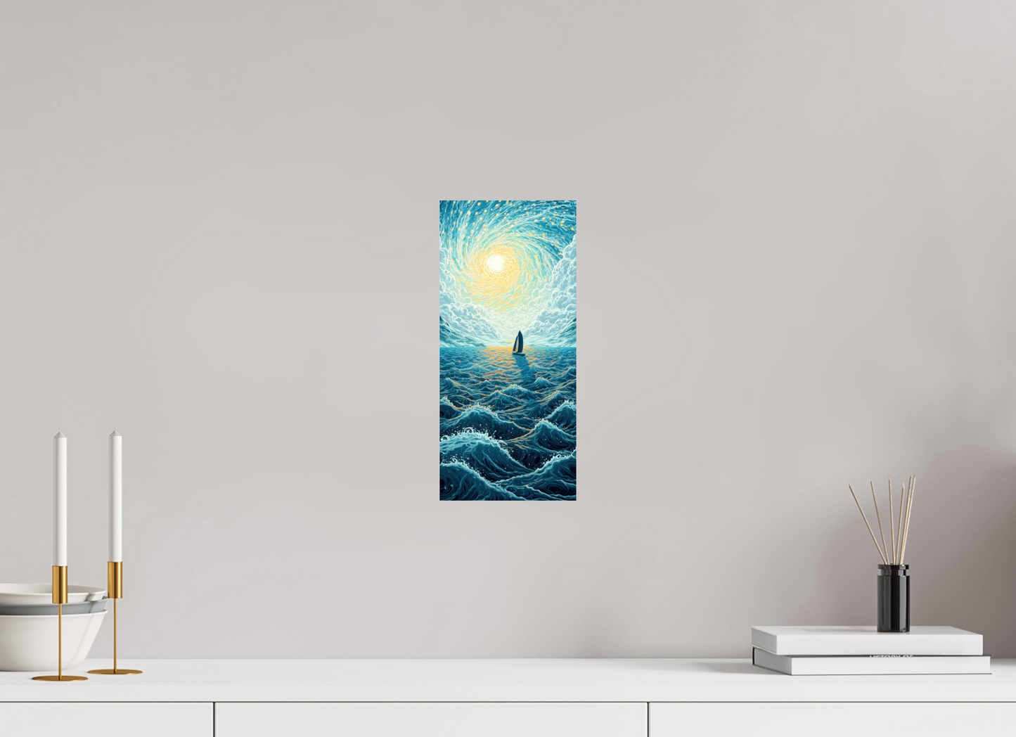 6 x 13.1″, Fine Art Print On Aluminum Dibond Sail to the Sun
