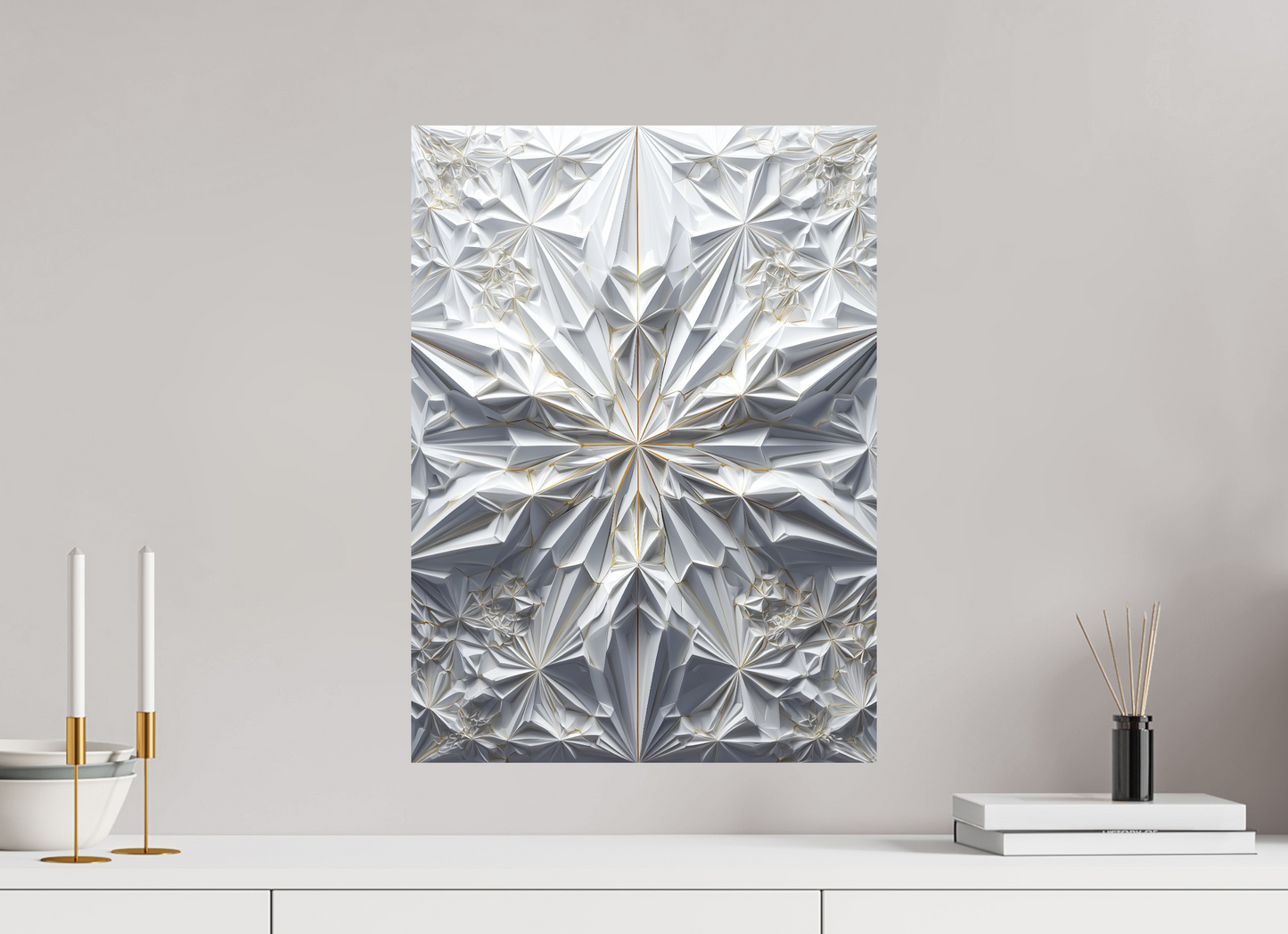 16 x 21.9″, Photo Print on Aluminum Backing Snowflake