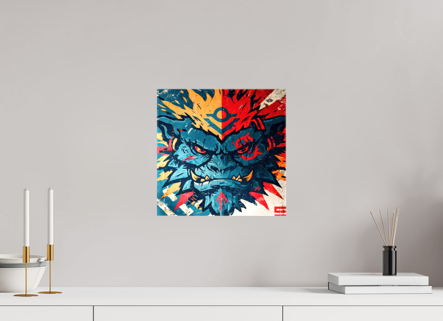 12.2 x 12″, Glossy Canvas Orge