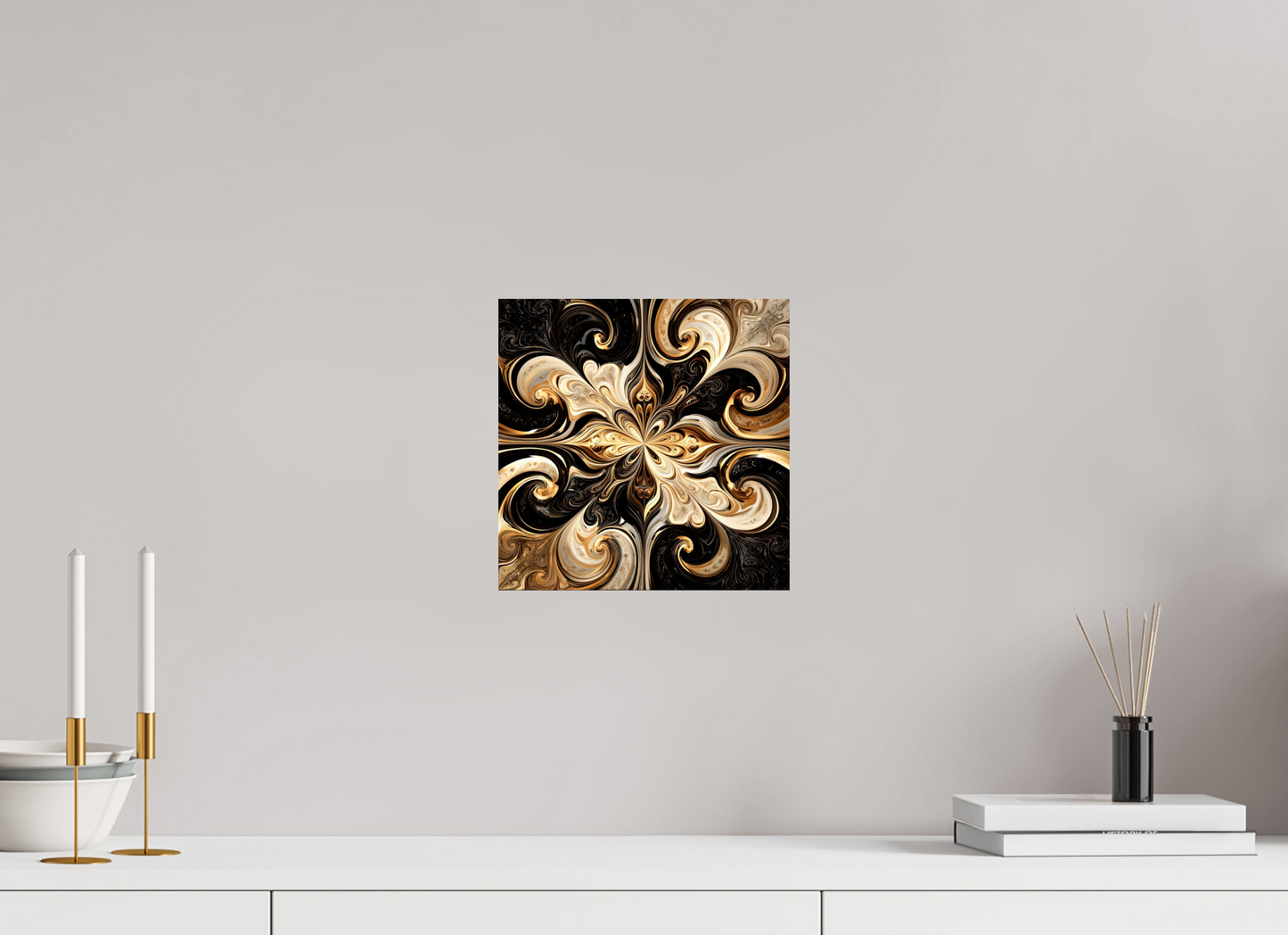 10 x 10″, Fine Art Print On Aluminum Dibond Coffee & Cream