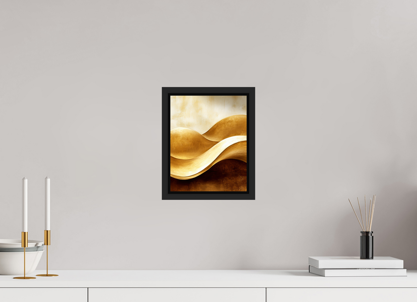 8 x 10″, Fine Art Print on Aluminum Dibond with Boarder Gold Dunes