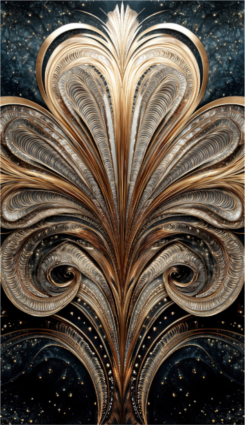 Main image Art Deco Abstract Flower 2