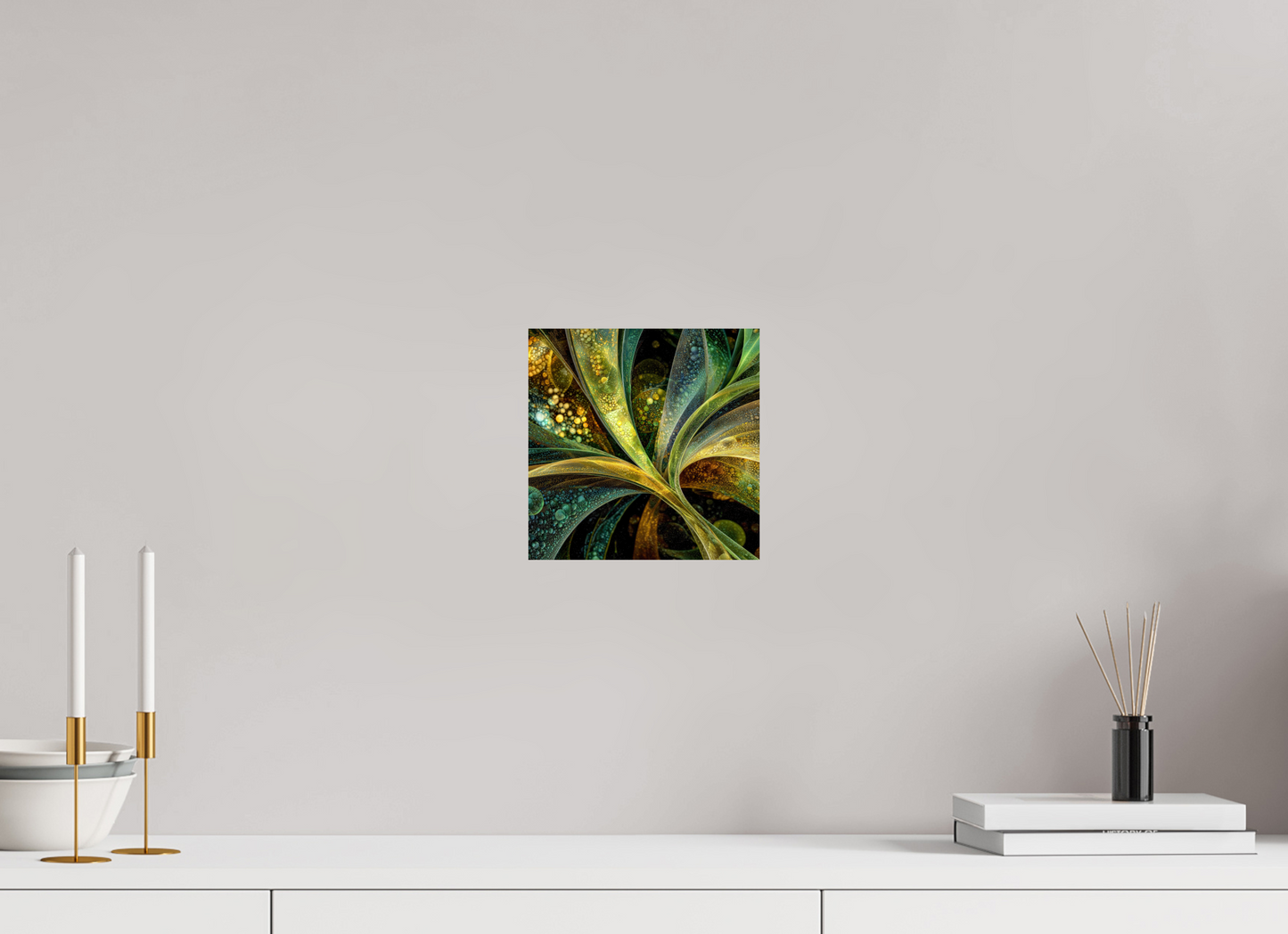 8 x 8″, Fine Art Print On Aluminum Dibond Algae
