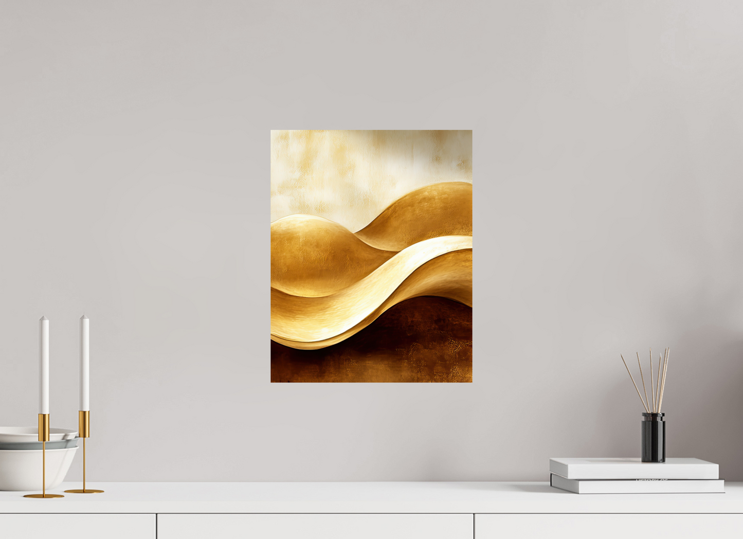 12 x 15″, Fine Art Print On Aluminum Dibond Gold Dunes