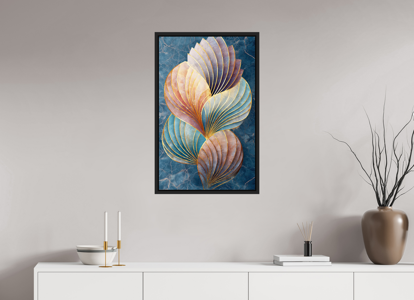 20 x 31.9″, Fine Art Print on Aluminum Dibond with Boarder Shells