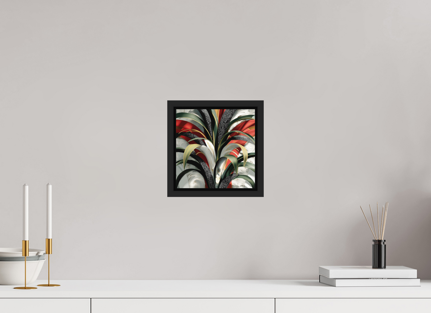 8 x 8″, Photo Print on Aluminum Backing with boarder House Plant