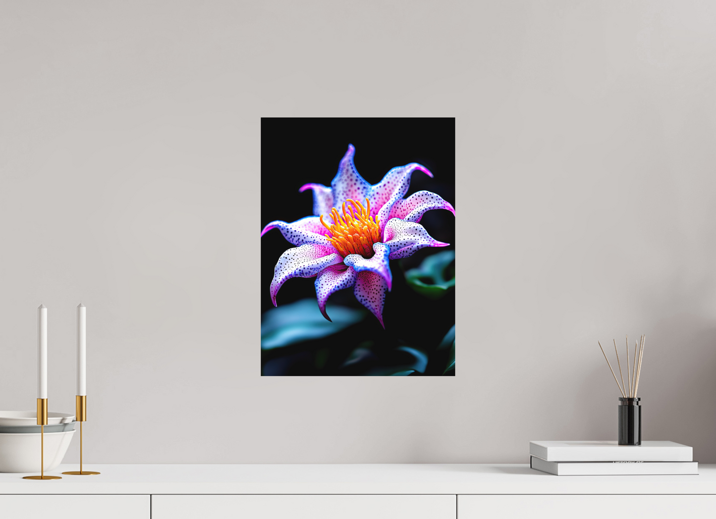 12 x 16″, Photo Print on Aluminum Backing Cotton Candy Flower