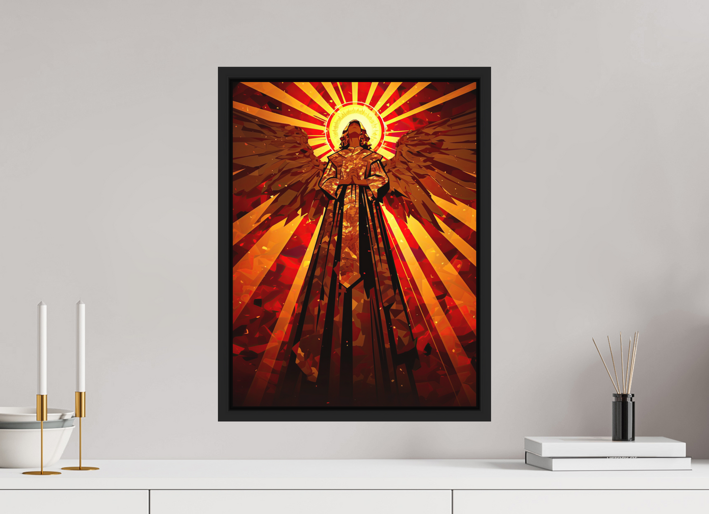 15 x 20″, Photo Print on Aluminum Backing with boarder Angel