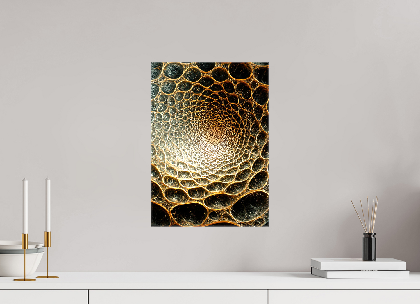 ISO A3 (29,7 x 42 cm), Glossy Canvas Alien Texture