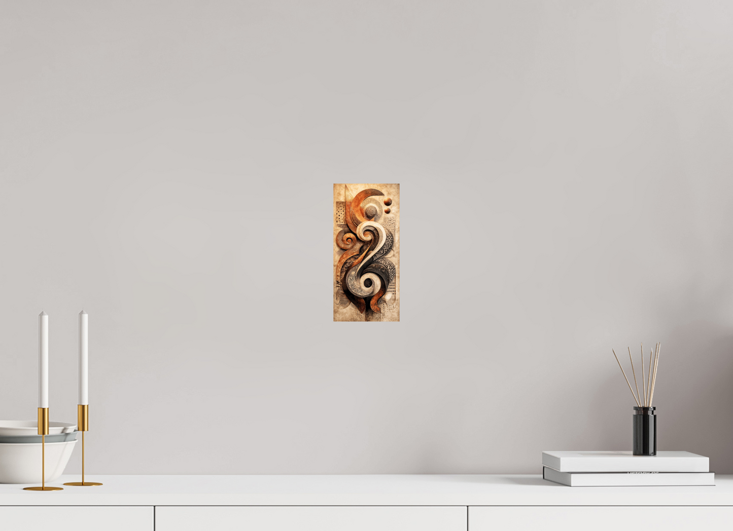 4 x 8.4″, Fine Art Print On Aluminum Dibond Abstract Shapes 2